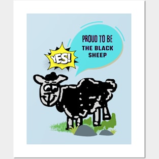 Black sheep Posters and Art